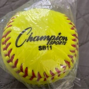 Champion Sports Neon Yellow Softball